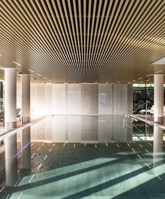 Indoor pool at Lua Resort